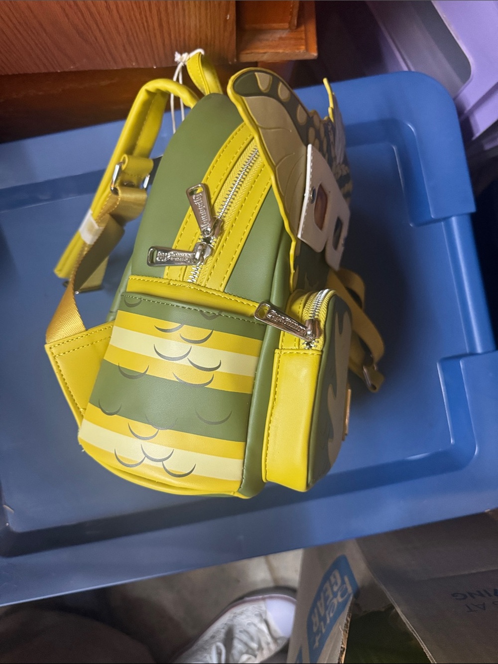 Funko Green and Yellow Creature Mini Backpack with 3D Mask - Picture 6 of 6